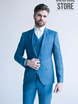 Однобортный, Тройка Свадебный костюм голубая тройка Neve от Прокат мужских костюмов Dress Code Rent 4