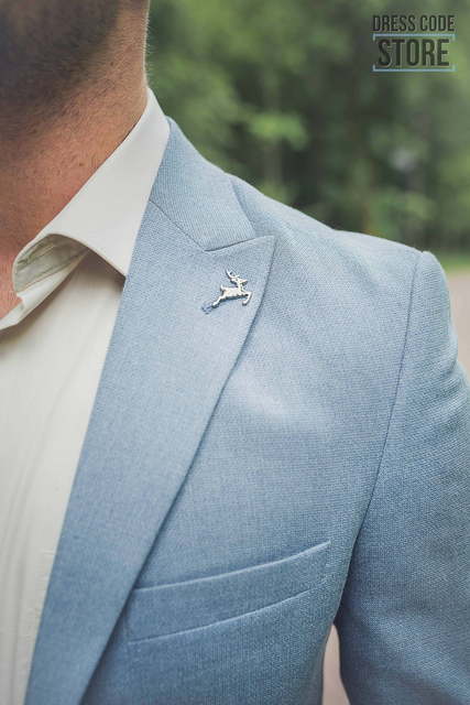 Однобортный, Тройка Свадебный костюм Pale от Прокат мужских костюмов Dress Code Rent 2