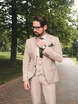 Однобортный, Тройка Свадебный костюм Peach от Прокат мужских костюмов Dress Code Rent 2