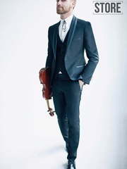 Однобортный, Смокинг, Тройка Смокинг Prestone от Прокат мужских костюмов Dress Code Rent 1