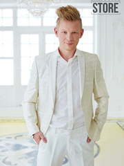 Однобортный, Смокинг, Двойка Смокинг жаккард Benvenutto от Прокат мужских костюмов Dress Code Rent 1