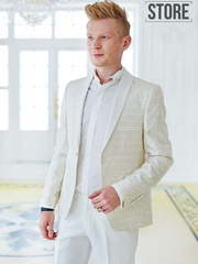 Однобортный, Смокинг, Двойка Смокинг жаккард Benvenutto от Прокат мужских костюмов Dress Code Rent 2