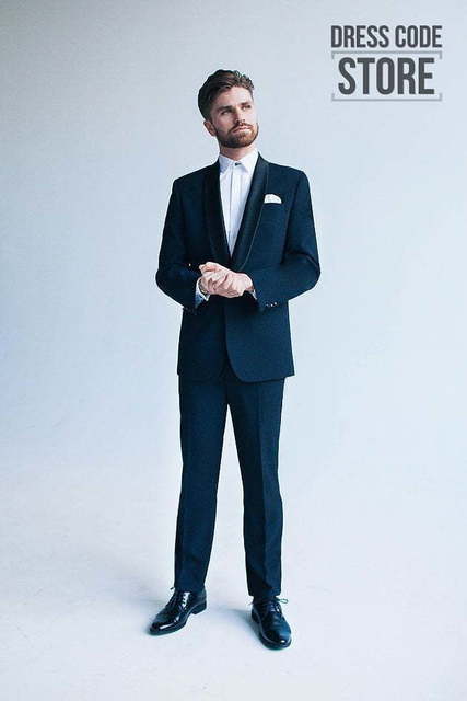 Однобортный, Двойка, Смокинг Черный смокинг Benafetto от Прокат мужских костюмов Dress Code Rent 4