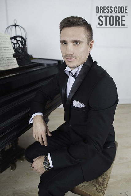 Однобортный, Двойка, Смокинг Смокинг двойка Tesoro от Прокат мужских костюмов Dress Code Rent 2