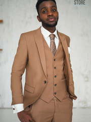 Однобортный, Тройка Свадебный костюм 37 Violin от Прокат мужских костюмов Dress Code Rent 2