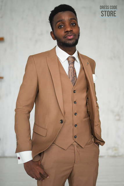 Однобортный, Тройка Свадебный костюм 37 Violin от Прокат мужских костюмов Dress Code Rent 2