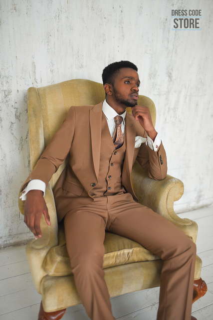 Однобортный, Тройка Свадебный костюм 37 Violin от Прокат мужских костюмов Dress Code Rent 3