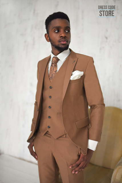 Однобортный, Тройка Свадебный костюм 37 Violin от Прокат мужских костюмов Dress Code Rent 4