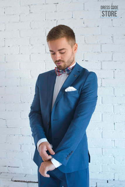 Однобортный, Тройка Свадебный костюм 40 Neptune от Прокат мужских костюмов Dress Code Rent 2