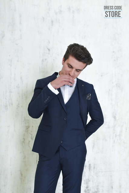 Однобортный, Тройка Свадебный костюм 42 Lenni от Прокат мужских костюмов Dress Code Rent 2