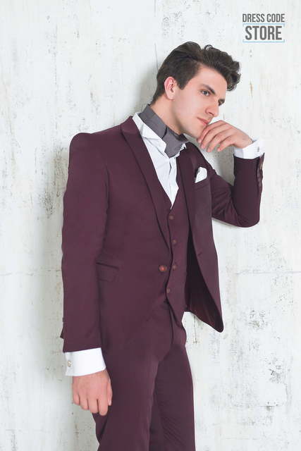 Однобортный, Тройка Свадебный костюм 43 Diggori от Прокат мужских костюмов Dress Code Rent 2