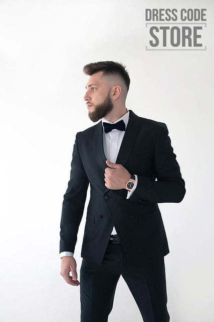 Двойка, Смокинг, Двубортный Двубортный свадебный смокинг Roma Italy от Салон мужских костюмов Dress Сode Store 3