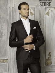 Однобортный, Двойка Свадебный костюм коричневая двойка Chocolate от Салон мужских костюмов Dress Сode Store 2