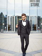 Однобортный, Тройка Свадебный костюм тройка Riccardo от Салон мужских костюмов Dress Сode Store 1