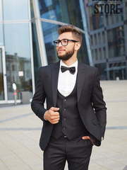 Однобортный, Тройка Свадебный костюм тройка Riccardo от Салон мужских костюмов Dress Сode Store 2