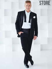 Однобортный, Смокинг, Двойка Смокинг велюровый James от Салон мужских костюмов Dress Сode Store 1