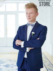 Однобортный, Смокинг, Двойка Смокинг двойка Ennio от Салон мужских костюмов Dress Сode Store 1