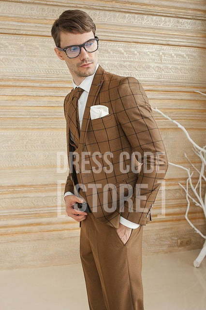 Однобортный, Тройка Свадебный костюм Сrown (Краун) от Салон мужских костюмов Dress Сode Store 2