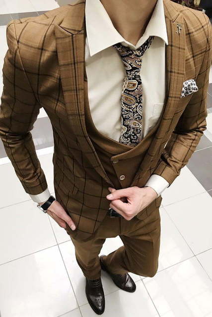 Однобортный, Тройка Свадебный костюм Сrown (Краун) от Салон мужских костюмов Dress Сode Store 3