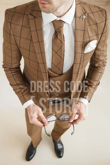 Однобортный, Тройка Свадебный костюм Сrown (Краун) от Салон мужских костюмов Dress Сode Store 4