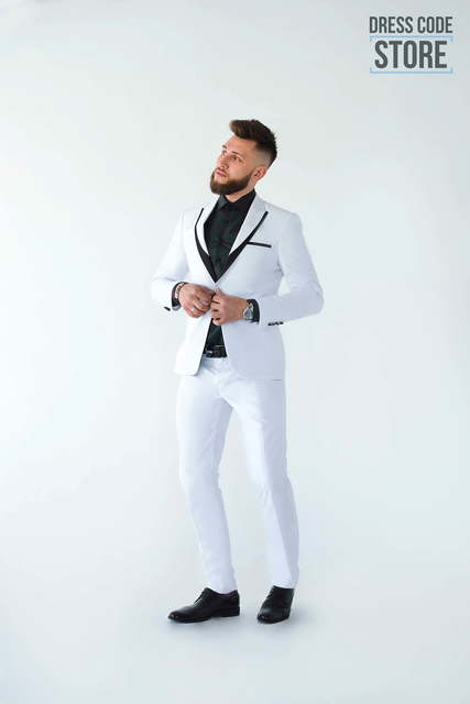 Однобортный, Двойка Свадебный костюм 25 Brisco от Салон мужских костюмов Dress Сode Store 2