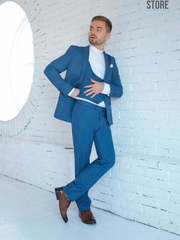 Однобортный, Тройка Свадебный костюм 40 Neptune от Салон мужских костюмов Dress Сode Store 1