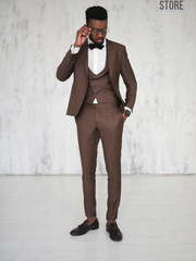 Однобортный, Тройка Свадебный костюм 48 Drambuie от Салон мужских костюмов Dress Сode Store 1