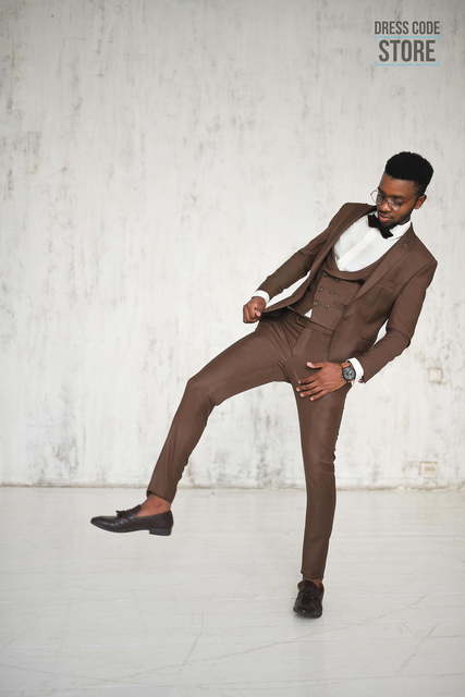 Однобортный, Тройка Свадебный костюм 48 Drambuie от Салон мужских костюмов Dress Сode Store 2