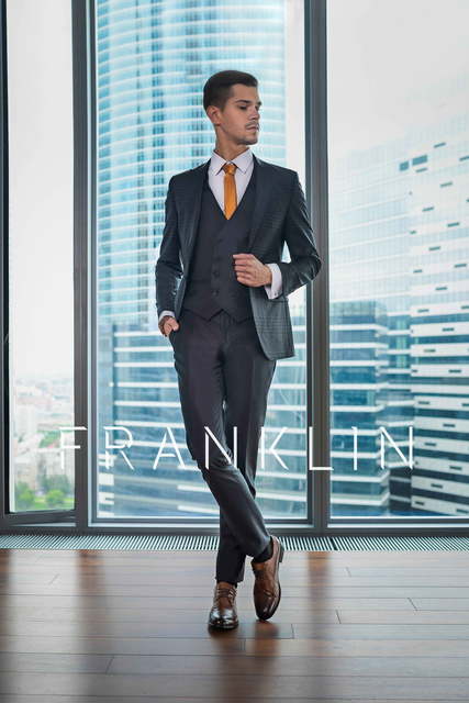 Однобортный, Тройка Свадебный костюм Gibsone (Гибсон) от Салон мужских костюмов Dress Сode Store 2