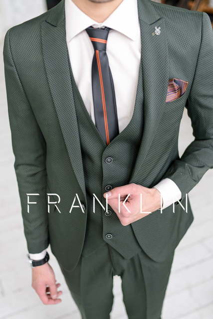 Однобортный, Тройка Свадебный костюм Abercromby (Эберкромби) от Салон мужских костюмов Dress Сode Store 2