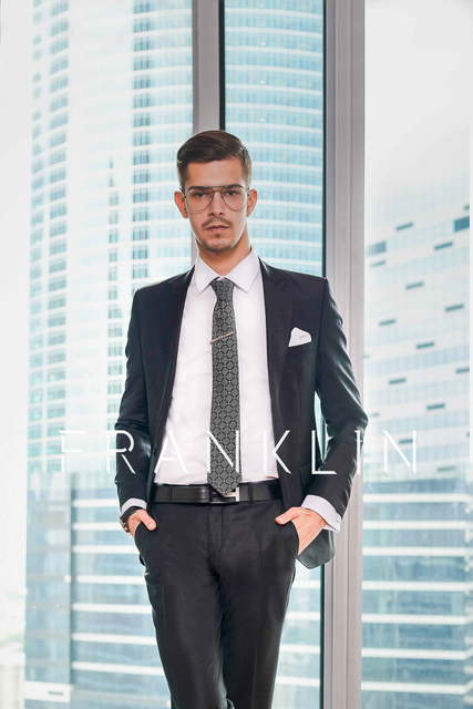 Однобортный, Двойка Свадебный костюм Armand black (Арманд блэк) от Салон мужских костюмов Dress Сode Store 2