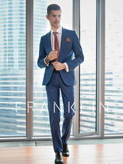 Однобортный, Двойка Свадебный костюм Armand blue (Арманд блу) от Салон мужских костюмов Dress Сode Store 1