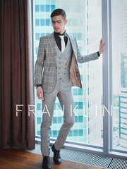 Однобортный, Тройка Свадебный костюм Bannerman (Баннэрмен) от Салон мужских костюмов Dress Сode Store 1