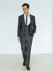 Однобортный, Тройка Свадебный костюм Baskerwille (Баскервиль) от Салон мужских костюмов Dress Сode Store 1