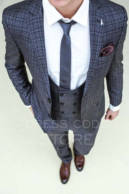 Однобортный, Тройка Свадебный костюм Baskerwille (Баскервиль) от Салон мужских костюмов Dress Сode Store 3