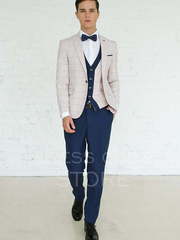 Однобортный, Тройка Свадебный костюм Blanc (Бланк) от Салон мужских костюмов Dress Сode Store 1
