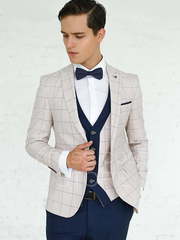 Однобортный, Тройка Свадебный костюм Blanc (Бланк) от Салон мужских костюмов Dress Сode Store 2