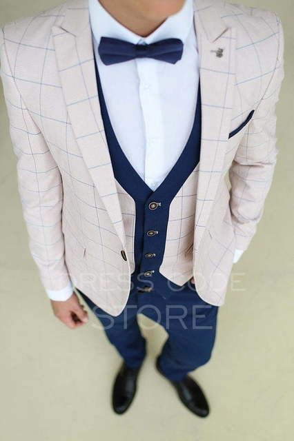 Однобортный, Тройка Свадебный костюм Blanc (Бланк) от Салон мужских костюмов Dress Сode Store 3