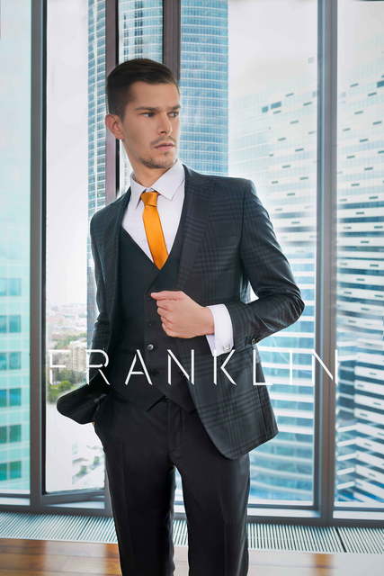 Однобортный, Тройка Свадебный костюм Boswell (Босвелл) от Салон мужских костюмов Dress Сode Store 2