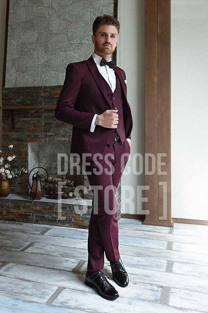 Однобортный, Тройка Свадебный костюм Brodie (Броуди) от Салон мужских костюмов Dress Сode Store 1