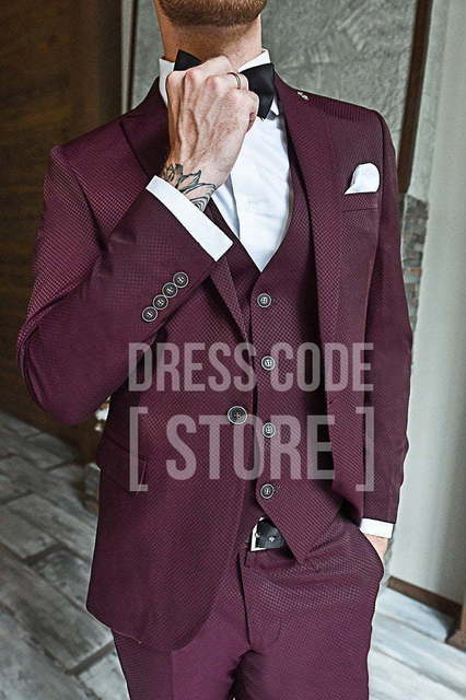 Однобортный, Тройка Свадебный костюм Brodie (Броуди) от Салон мужских костюмов Dress Сode Store 3