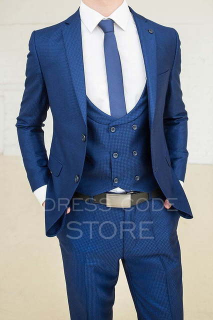 Однобортный, Тройка Свадебный костюм Calder (Колдер) от Салон мужских костюмов Dress Сode Store 2