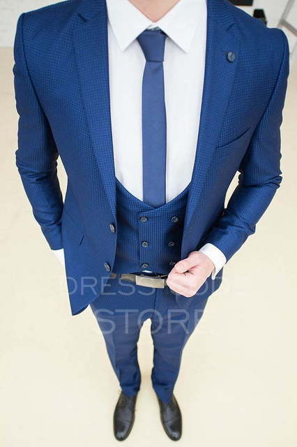 Однобортный, Тройка Свадебный костюм Calder (Колдер) от Салон мужских костюмов Dress Сode Store 3