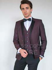 Однобортный, Тройка Свадебный костюм Carmine (Кармин) от Салон мужских костюмов Dress Сode Store 1