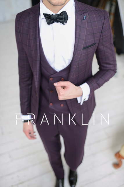 Однобортный, Тройка Свадебный костюм Chalmers (Чалмерс) от Салон мужских костюмов Dress Сode Store 3