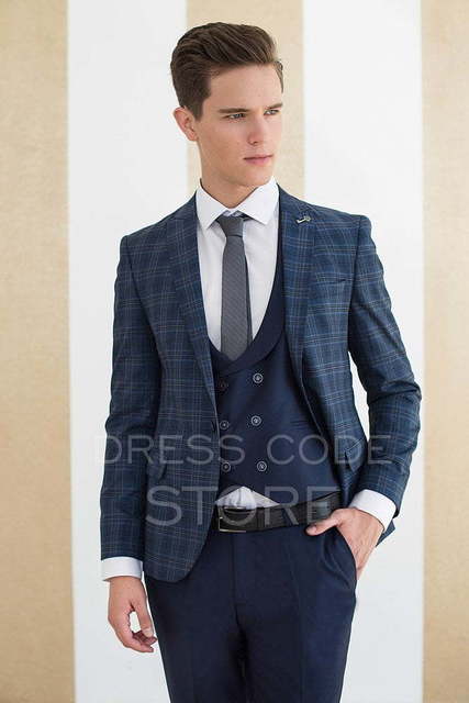 Однобортный, Тройка Свадебный костюм Charteris (Чартерис) от Салон мужских костюмов Dress Сode Store 2