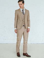 Однобортный, Тройка Свадебный костюм Cream brulee (Крем брюле) от Салон мужских костюмов Dress Сode Store 2