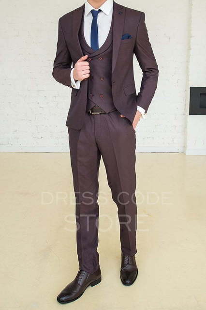 Однобортный, Тройка Свадебный костюм Drummond (Драммонд) от Салон мужских костюмов Dress Сode Store 1