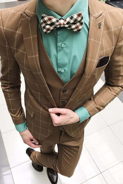 Однобортный, Тройка Свадебный костюм Erskine (Эрскин) от Салон мужских костюмов Dress Сode Store 3