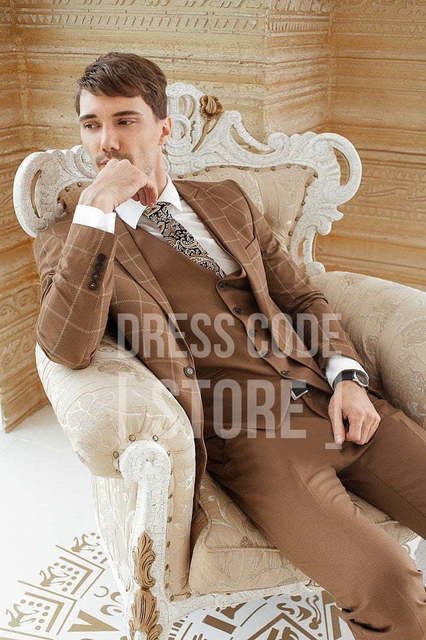 Однобортный, Тройка Свадебный костюм Erskine (Эрскин) от Салон мужских костюмов Dress Сode Store 4